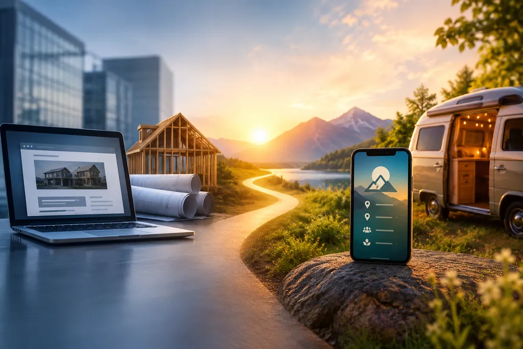 Illustration for a river has been crossed, marking geoAscent's change of direction