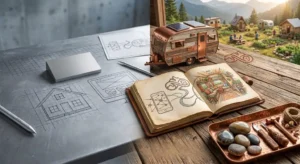 Nature-based setting for terraSojourn tiny home and camper communities